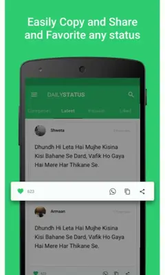 DailyStatus android App screenshot 2